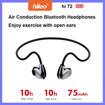 Hileo Hi72 Bluetooth 5.2 Fejhallgató levegő Vezetés Nyitott Fül Sport Fülhallgató vízálló