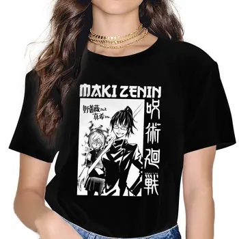Jujutsu Kaisen Maki Zenin Tshirt Homme Ruházat Unisex Blusas Póló Női
