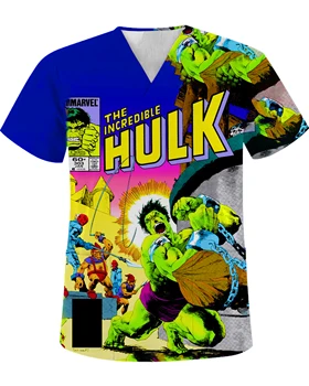 Nyári ruhában, a Férfiak Tshirt Marvel V-nyakú Zsebében, Női póló, Férfi Pamut póló Thor Zöld Méreg Óriás Blúzok Vintage